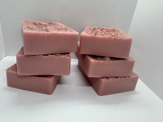 Jabón de glicerina ,pétalos de Rosas