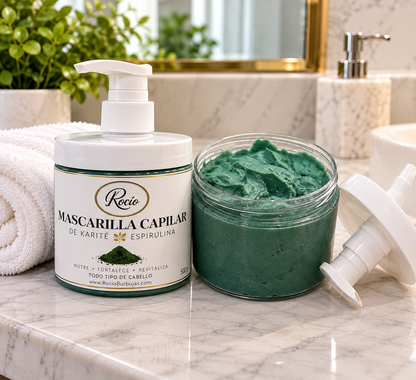 Mascarilla capilar reparadora de espirulina