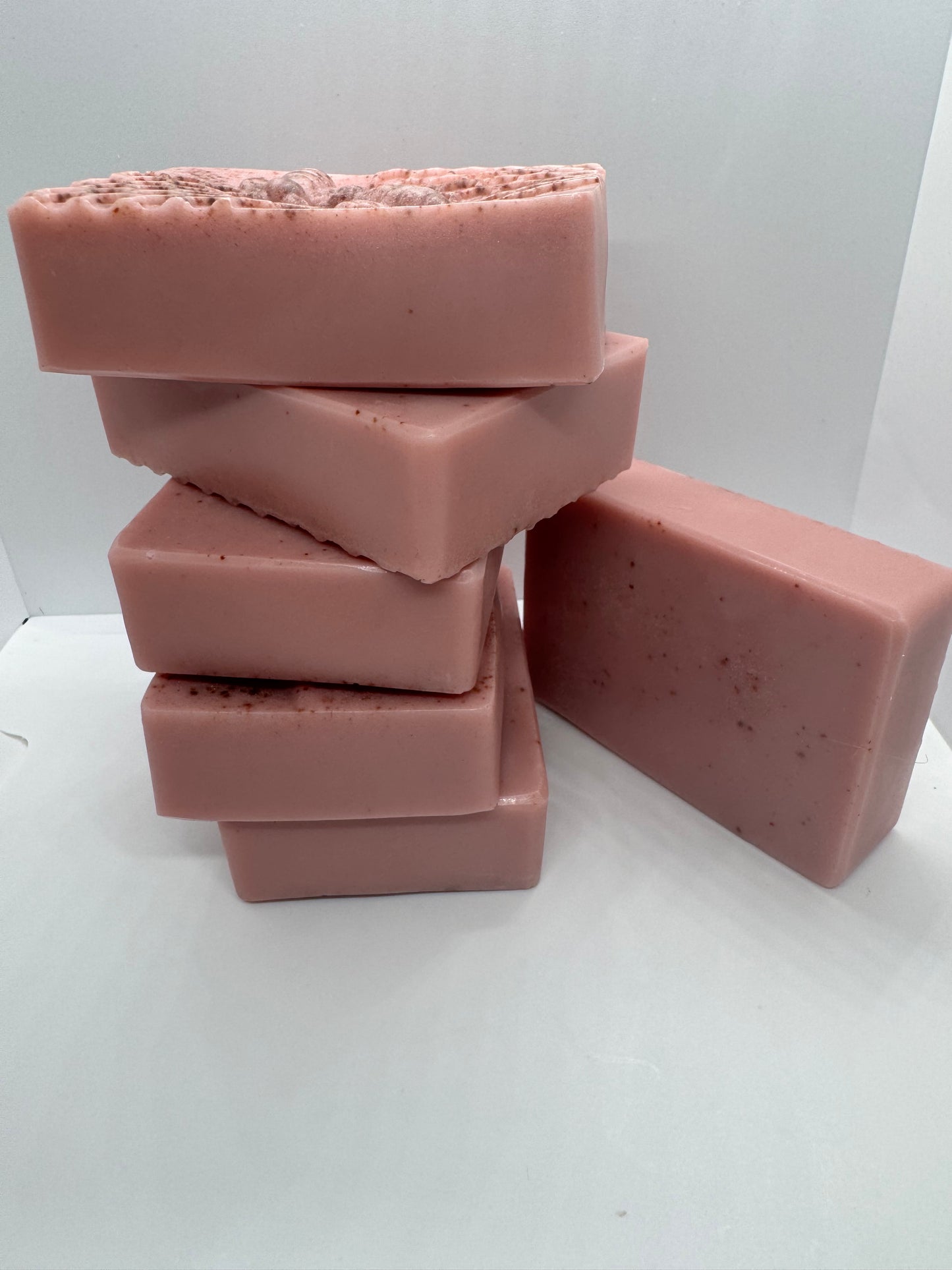 Jabón de glicerina ,pétalos de Rosas