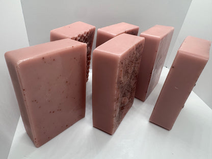 Jabón de glicerina ,pétalos de Rosas